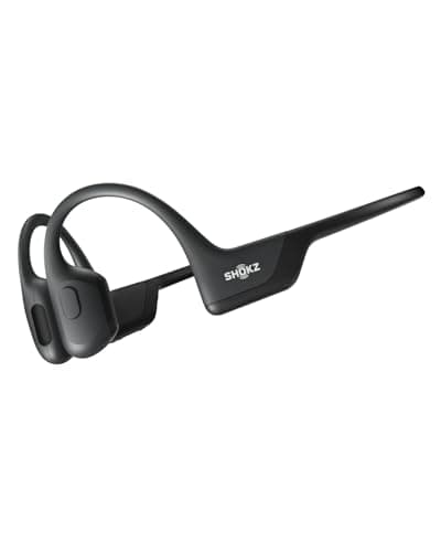 Shokz OpenRun Pro - Premium Bone Conduction Open-Ear Bluetooth Sport Headphones - Sweat Resistant Wireless Earphones for Workouts and Running with Deep Base - Built-in Mic, with Headband (Black)