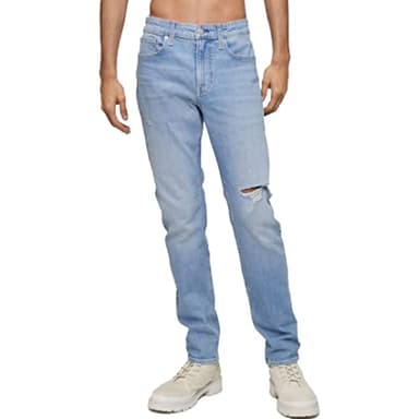 Calvin Klein Men's Slim Fit Jean, Hourglass, 36W x 30L