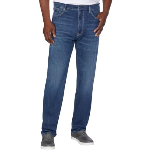 Calvin Klein Men's Slim Straight Jean, Ashton, 40W x 32L