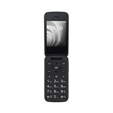 TCL Flip (8GB) 4G LTE Unlocked - for Senior Easy Use Flip Phone, 2.8" Display, 2MP Camera - Volcano Black (Renewed)