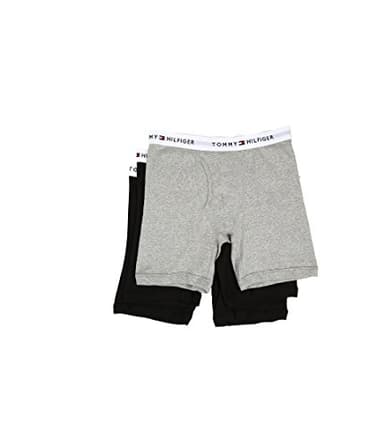 Tommy Hilfiger Men's 3-Pack Cotton Boxer Brief, Multi, Small