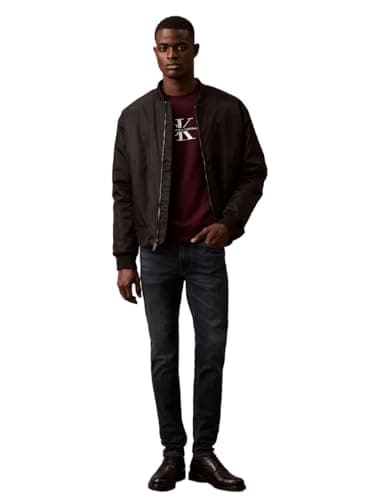 Calvin Klein Men's Skinny Fit Jeans, Boston Blue Black, 30W x 30L
