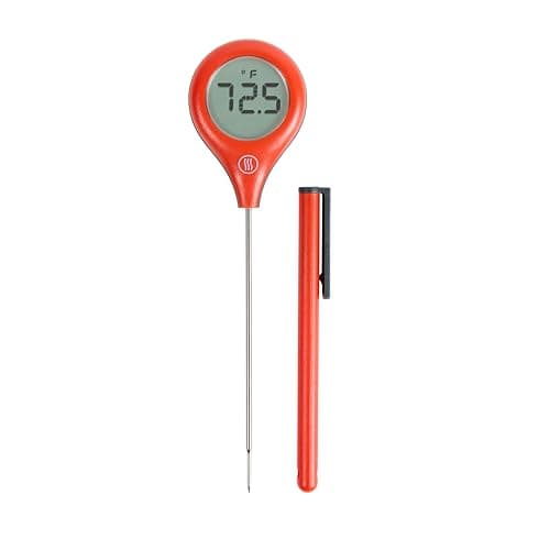 ThermoWorks ThermoPop 2, No. 1 Recommended Best-Value Instant-Read Thermometer - Cayenne Pepper