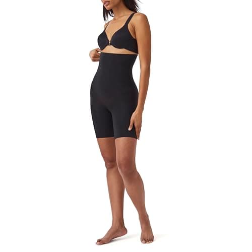 Spanx Seamless Higher Power Short - Lightweight, All-Day Comfort - Core Control Shapewear - High-Waisted Underwear - Very Black - Medium