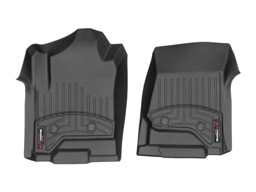 WeatherTech FloorLiner for 2014-2019 GMC Sierra/Silverado/LD Double/Crew Cab - 1st Row - Black