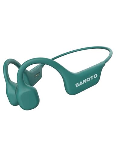SANOTO Bone Conduction Headphones Bluetooth Open Ear Headphones Wireless IPX7 Waterproof Sweatproof Wireless Earphones Sport Headphones for Running Bicycle Cycling Workouts