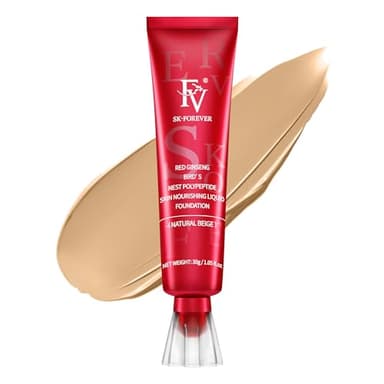 FV Matte Liquid Foundation, Waterproof, Oil-free and Long Lasting, Medium Coverage, Lightweight Foundation Makeup for Oily/Normal Skin, 30g, Beige