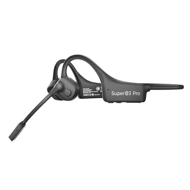 YouthWhisper Bone Conduction Headphones Bluetooth with Mic Open Ear Earphones Wireless Computer Headsets with Mic Noise Canceling Clear Phone Calls for Office use Driving Workouts Online Learning