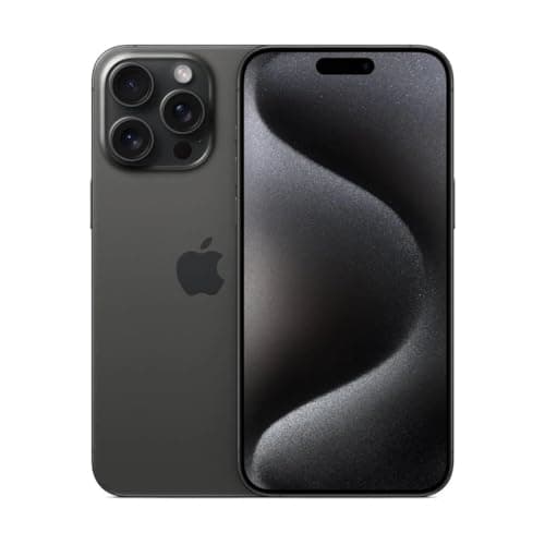 Apple iPhone 15 Pro Max, 1TB, Black Titanium - Unlocked (Renewed)