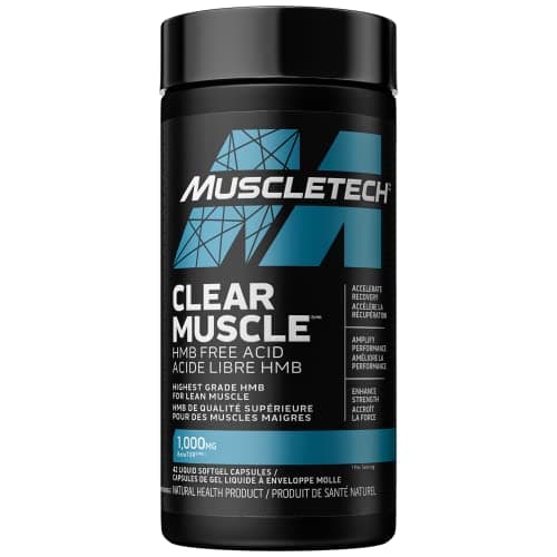 MuscleTech Muscle Workout Supplement for Women & Men - Clear Muscle Workout Recovery Supplement with Enhanced HMD - Sports Nutrition Post Workout Recovery & Muscle Building Supplements, 42 Count