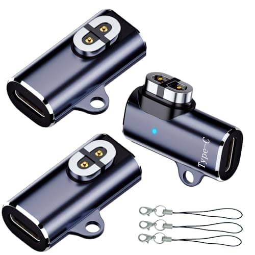 sweguard USB C Shokz Charging Cable Adapter (3-Pack) Type c Charger Cable to Shokz Magnetic Converter Compatible with Shokz Aeropex, OpenRun, OpenRun Pro/Mini, OpenComm 2/UC Charge Plugs