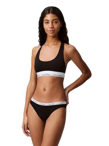 Calvin Klein Modern Cotton Unlined Wireless Bralette, Black, Large