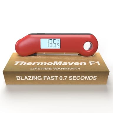 ThermoMaven ProfessionaI Meat Thermometer Digital, 3X Faster 0.5 Sec Instant Read, NSF&NIST Certified Accurate to ±0.5°F, 100% Waterproof, Auto-Rotating Bright Display, Auto Wake/Sleep, for Grill/BBQ