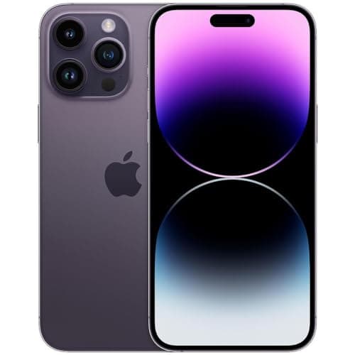 Apple iPhone 14 Pro, 1TB, Deep Purple - Unlocked (Renewed)