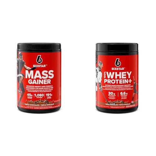 Mass Gainer Protein Powder, Six Star Mass Gainer, Muscle Builder Whey Protein Powder & Whey Protein Powder, 100% Whey Protein Plus, Whey Protein Isolate & Peptides