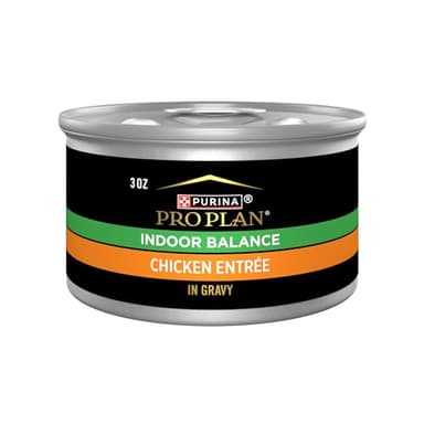 Purina Pro Plan Wet Cat Food, Specialized Indoor Balance Chicken Entrée - 85 g Can (24 Pack)