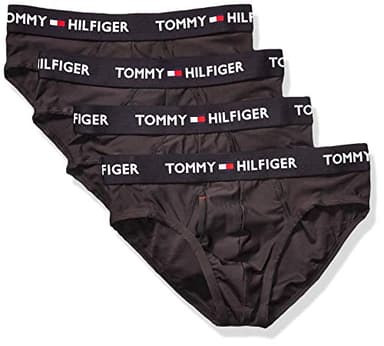 Tommy Hilfiger Men's Underwear Everyday Micro Multipack Briefs, Black (4 Pack), Small