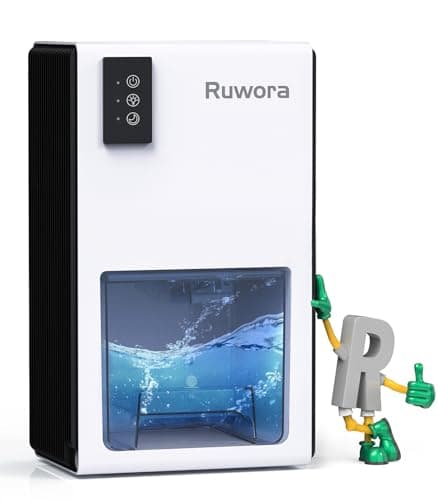 Dehumidifiers for Home, Dehumidifiers for Room 960 sq ft with Auto Shut Off, RUWORA Small Dehumidifier with 7 Colors LED Light and 85 OZ Water Tank for Bathroom Closet Bedroom RV