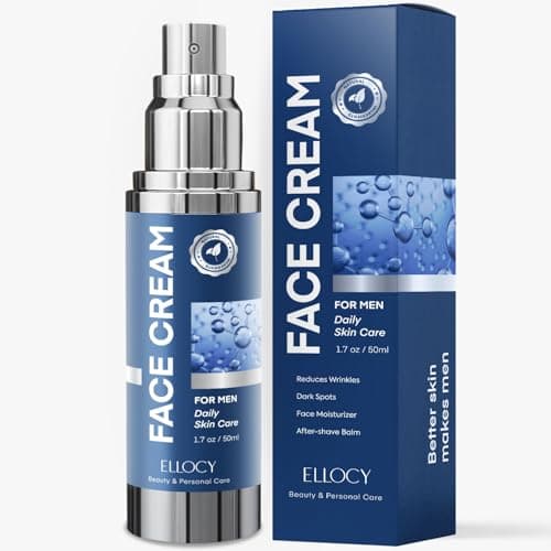 6 in 1 Mens Face Moisturizer: Face Cream for Men Mens Face Moisturizer - Eye bags Treatment Anti Aging Face Lotion - After Shave Lotion for Men Advanced Formula 1.7oz