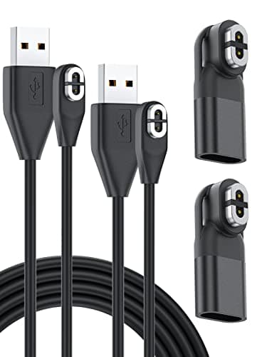 seynli USB C Adapter & Charging Cable for Aftershokz Headphones, Compatible with Shokz Aeropex, OpenRun, OpenRun Pro, OpenRun Mini, OpenComm 2/UC, for Aftershokz Charging Cable - 2 Adapter & 2 Cable