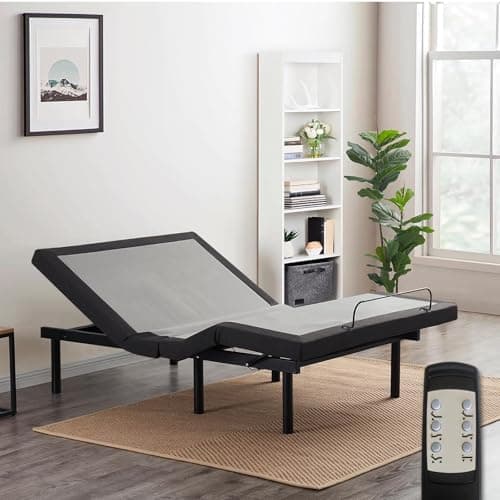 MAIYORIAT Twin XL Adjustable Bed Frame Base, Wireless, 5 Minutes Quick Assembly, Zero Clearance, Zero Gravity, Whisper Quiet Durable Motor, Mattress Holder, Anti Snore