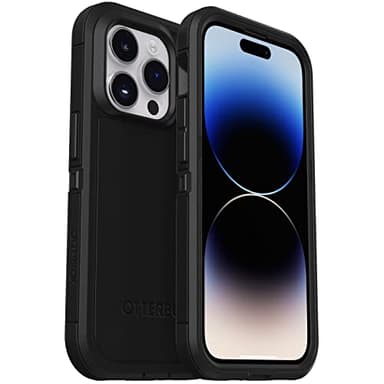 OtterBox iPhone 14 Pro Max (ONLY) Defender Series XT Case - Black, Screenless, Rugged, Snaps to MagSafe, Lanyard Attachment