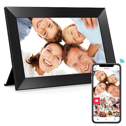 Frameo 10.1 Inch WiFi Digital Picture Frame, 1280x800 HD IPS Touch Screen Photo Frame Electronic, 16GB Memory, Auto-Rotate, Wall Mountable, Share Photos/Videos Instantly via Frameo App from Anywhere
