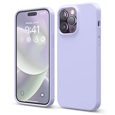 elago Compatible with iPhone 14 Pro Max Case, Liquid Silicone Case, Full Body Protective Cover, Shockproof, Slim Phone, Anti-Scratch Soft Microfiber Lining, 6.7 inch (Purple)