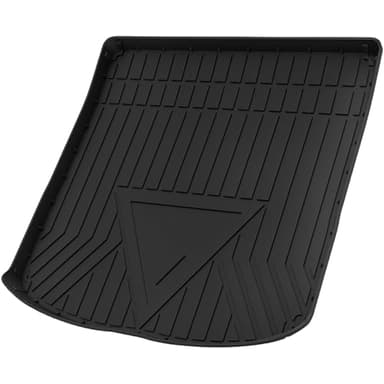 INFINAUTO Flat Face Cargo Liner Rear Trunk Mat Trunk Cargo Luggage Boot Tray Mat Stripes and Triangles Pattern for Audi A4 S4 2017-2024 Anti-Slip