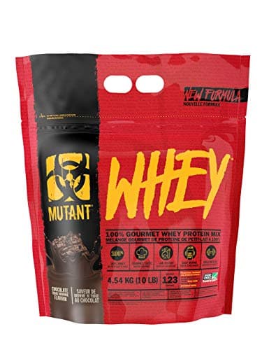 MUTANT WHEY | 100% Whey Protein Powder, 22g of Protein, Fast Absorbing, Easy Digesting, whey concentrate, isolate, and hydrolysate - Chocolate Fudge - 4.54 kg