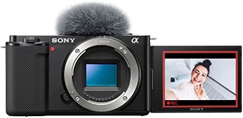 Sony Alpha ZV-E10 - APS-C Interchangeable Lens Mirrorless Vlog Camera - Black