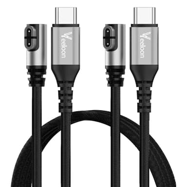 Shokz Charging Cable 2 FT-2 Pack, Braided USB C to AfterShokz Magnetic Charging Cord Replacement for Aftershokz Aeropex AS800,Shokz OpenRun Pro,OpenRun,OpenRun Mini,OpenComm Bone Conduction Headphones