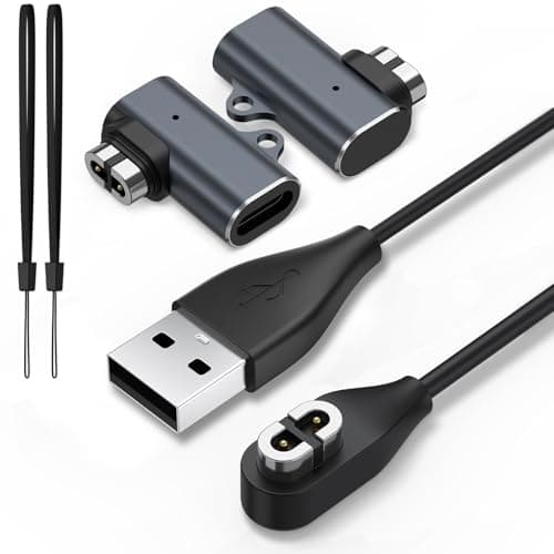 Charging Cable for Shokz Openrun/Openrun Pro/Opencomm/OpenRun Mini & Aftershokz Headphones Aeropex AS800 with USB C Adapter, 3.3ft Magnetic Charger Cord for Shokz Bone Conduction Headphones