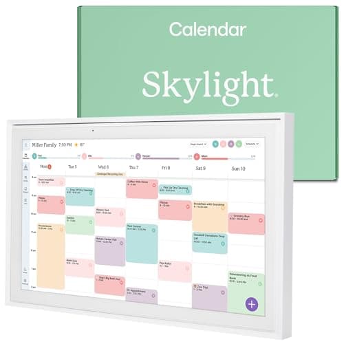 Skylight Calendar: 15-inch Digital Calendar & Chore Chart, Smart Touchscreen Interactive Display for Family Schedules – Wall Mount Included, Great for Organizing Your 2025 Wall Planner