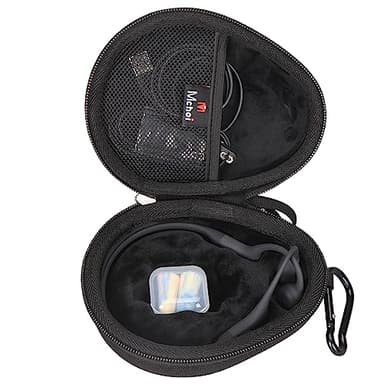 Mchoi Hard Case Suitable for Aftershokz Aeropex/Aftershokz Titanium Mini/Aftershokz Air/Aftershokz Openmove/Openrun Pro, Open-Ear Wireless Bone Conduction Headphones, Black, Case Only