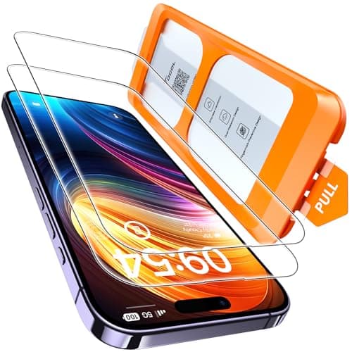 TOCOL 2 Pack for iPhone 14 Pro Max Screen Protector, [9H Hardness] [Military Grade Shatterproof] HD Tempered Glass for iPhone 14 Pro Max Full Coverage Screen Protector, Easy Installation