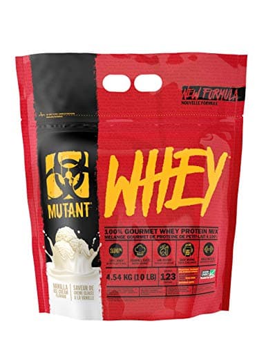 MUTANT WHEY|100% Whey Protein Powder, 22g of Protein, Fast Absorbing, Easy Digesting, Vanilla Ice Cream - 4.54 kg