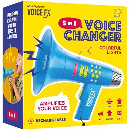 Voice Changer for Kids - Voice Changing Device for Boys & Girls Ages 3-8+ Olds - Birthday Easter Gifts for 3, 4, 5, 7, 8 Year Old Boy - Cool Outdoor Toys Gift Ideas for Kid, Toddler